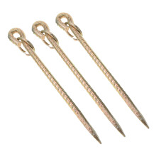 3pcs dog tie out cable stake heavy duty ground spike for outdoor use