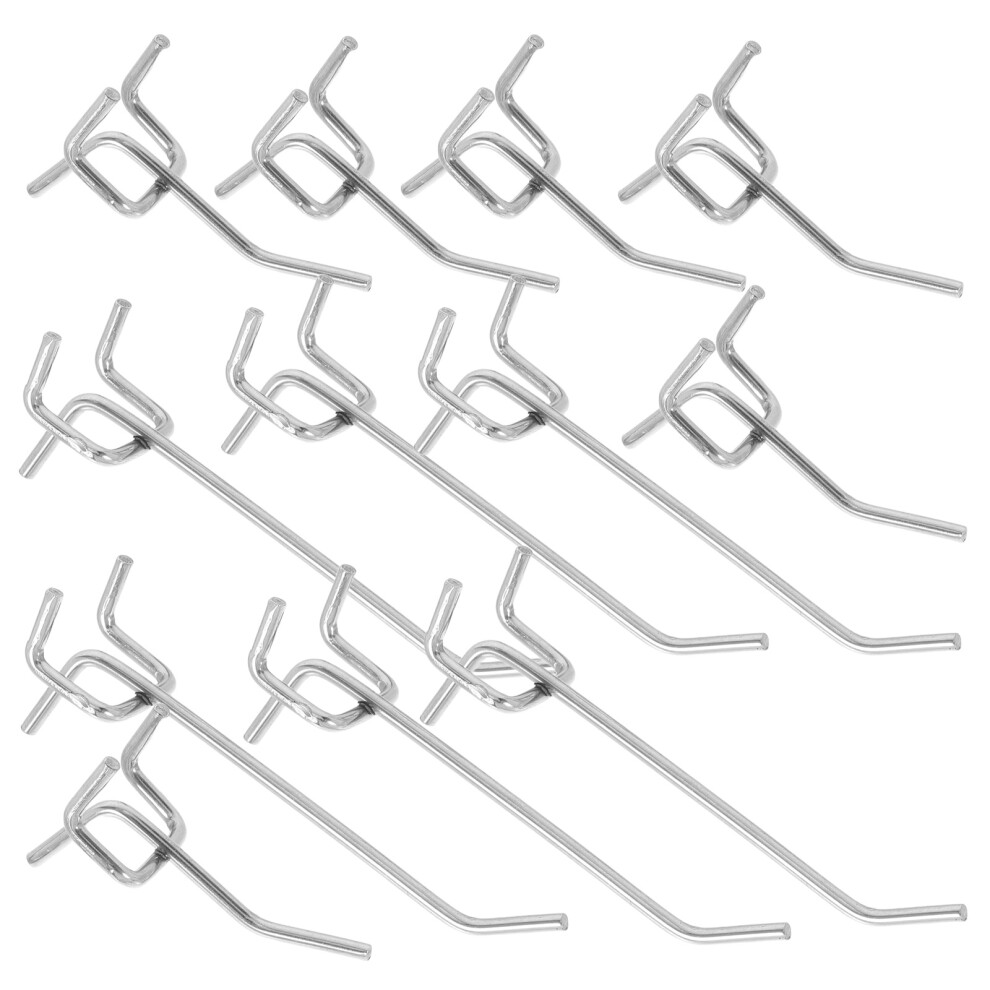 12Pcs Heavy Duty Stainless Steel Peg Hooks For Pegboard Tool Storage 3314107633168