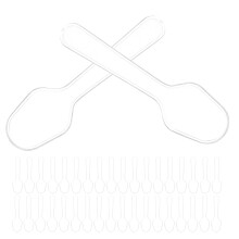 100pcs clear plastic mini ice cream spoons for dessert sampling