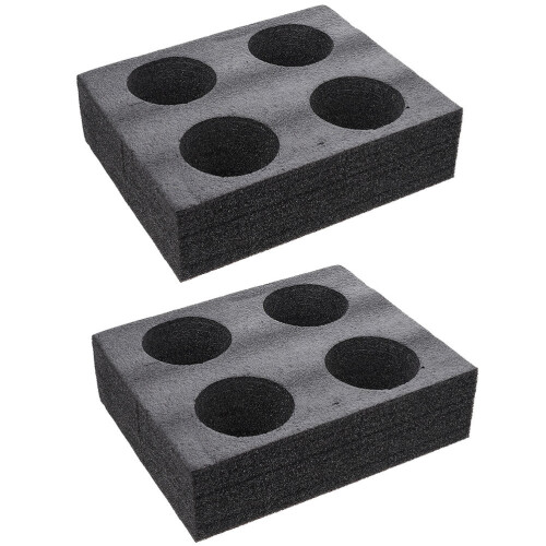 2 Pcs Foam Cup Holder Tray For Takeout Drinks