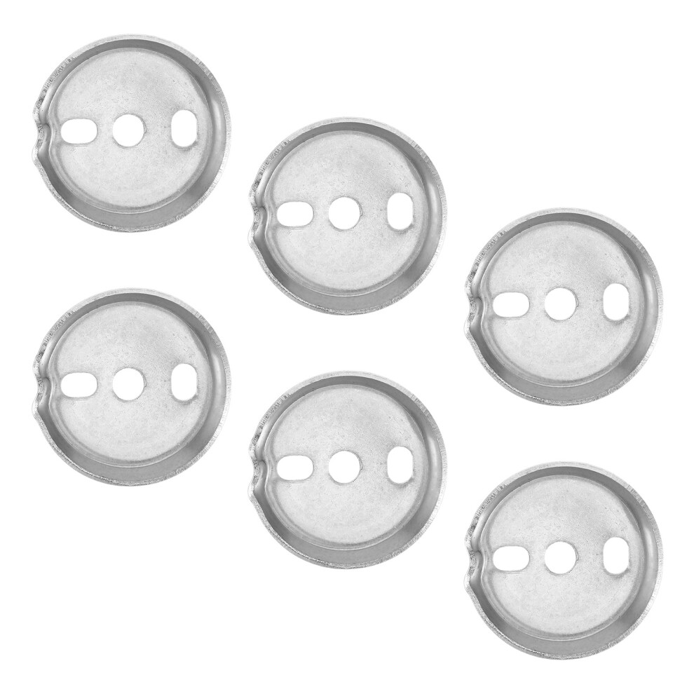 6Pcs Stainless Steel 1.5 Inch Round Towel Bar Bracket With Screws 3314107657591