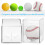 2Pcs Clear Baseball Display Case Storage Box Protective Holder 3