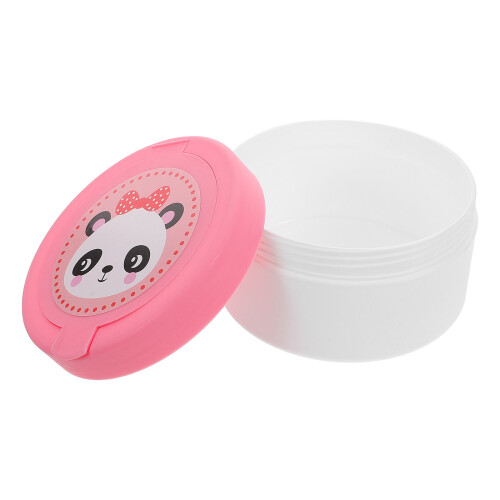 baby puff box fluffy pink after- face care container