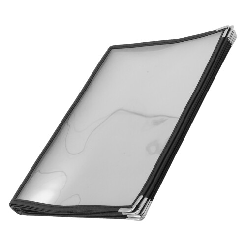 A4 PVC Menu Binder Transparante Flexibele Restaurant Map Houder