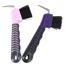 2Pcs Horse Hoof Pick Brushes For Cleaning And Grooming Tools