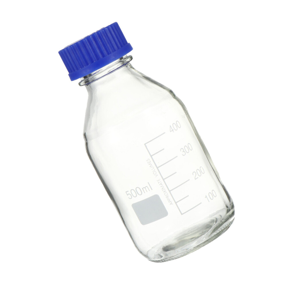 1Pc 500Ml Glass Reagent Bottle With Calibration For Laboratory Use-image-OPC-PKTGMXP-NEW