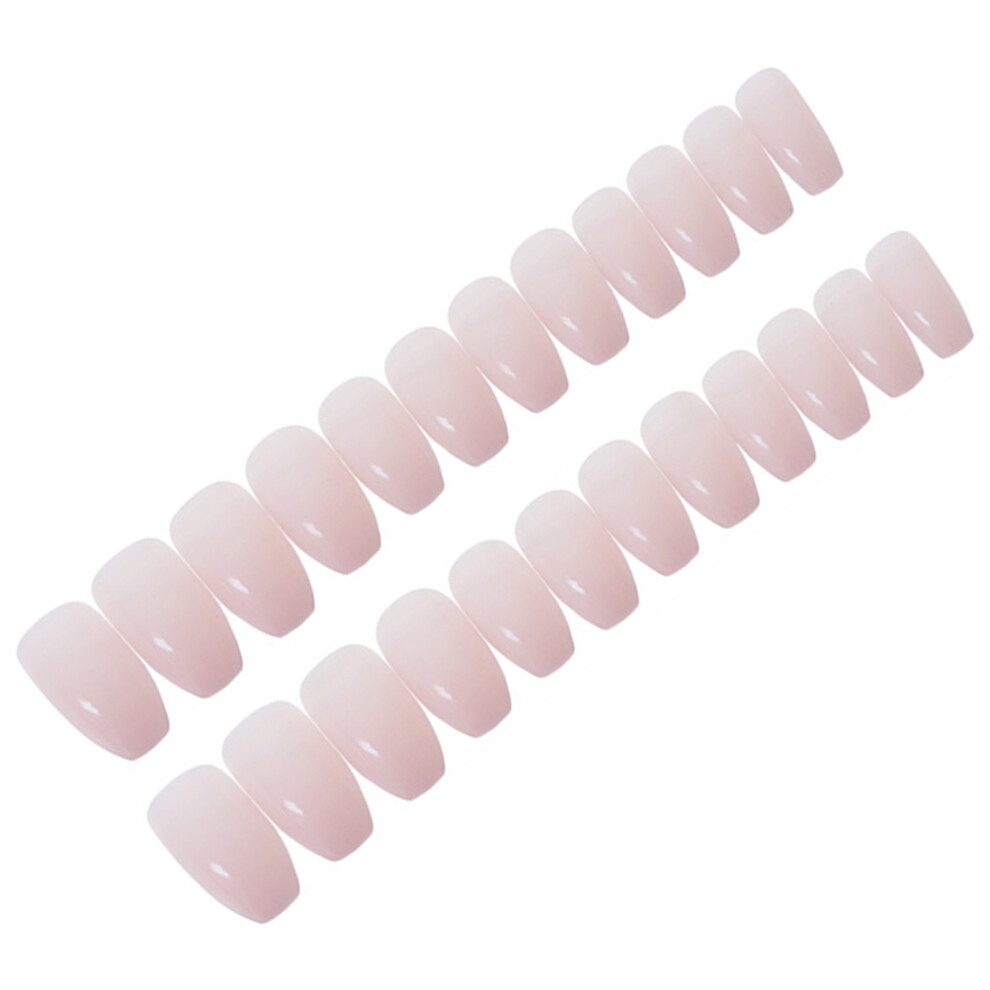 Inoomp Pink 24Pcs Fake Nails Artificial Tips For Women Girls