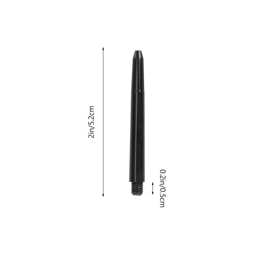 100Pcs Plastic Dart Shafts With Standard Screw Thread Black 1
