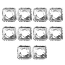 20Pcs 2 Sets Aluminum Foil Stove Burner Covers Kitchen Square