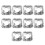20Pcs 2 Sets Aluminum Foil Stove Burner Covers Kitchen Square 1