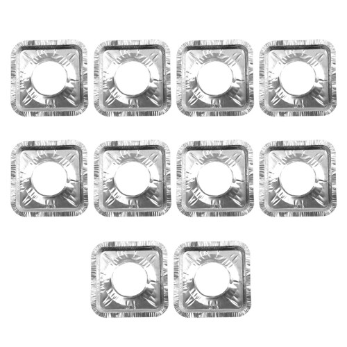 20Pcs 2 Sets Aluminum Foil Stove Burner Covers Kitchen Square