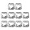 20Pcs 2 Sets Aluminum Foil Stove Burner Covers Kitchen Square 3