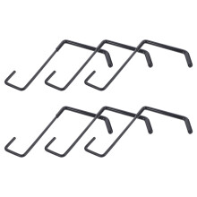 6Pcs Wall Mounted Nail-Free Heavy Duty Garage Storage Hooks
