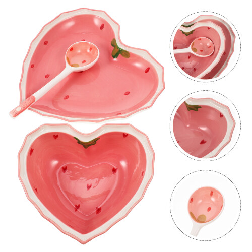 One Set Of Household Serving Plate Multi Function Food Spoon Bowl 1