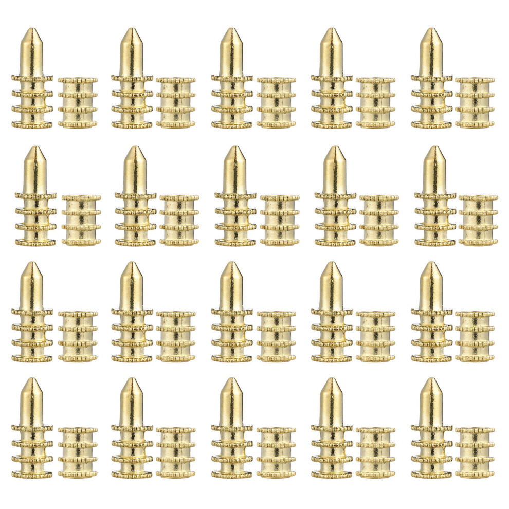 20Pcs Metal Alignment Pins Zinc Alloy Table Leaf Dowels 3314107696354