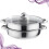Multifunctional Steam Pot Double Layer Stainless Steel Steamer 28cm 10