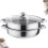 Multifunctional Steam Pot Double Layer Stainless Steel Steamer 28cm 8