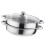 Multifunctional Steam Pot Double Layer Stainless Steel Steamer 28cm 5