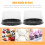 10Pcs Clear Plastic 6Inch Cake Containers With Lids 8