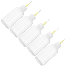5pcs pottery glaze squeeze bottles with precision tip