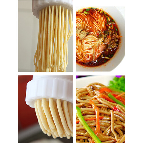 Mini Manual Noodle Maker Press Machine For Home With 7 Molds White