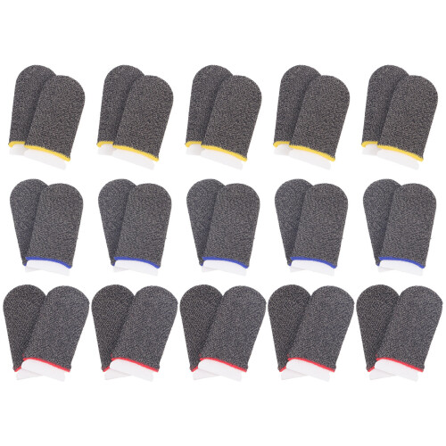 30Pcs Comfortable Finger Sleeves For Game Playing Use 2
