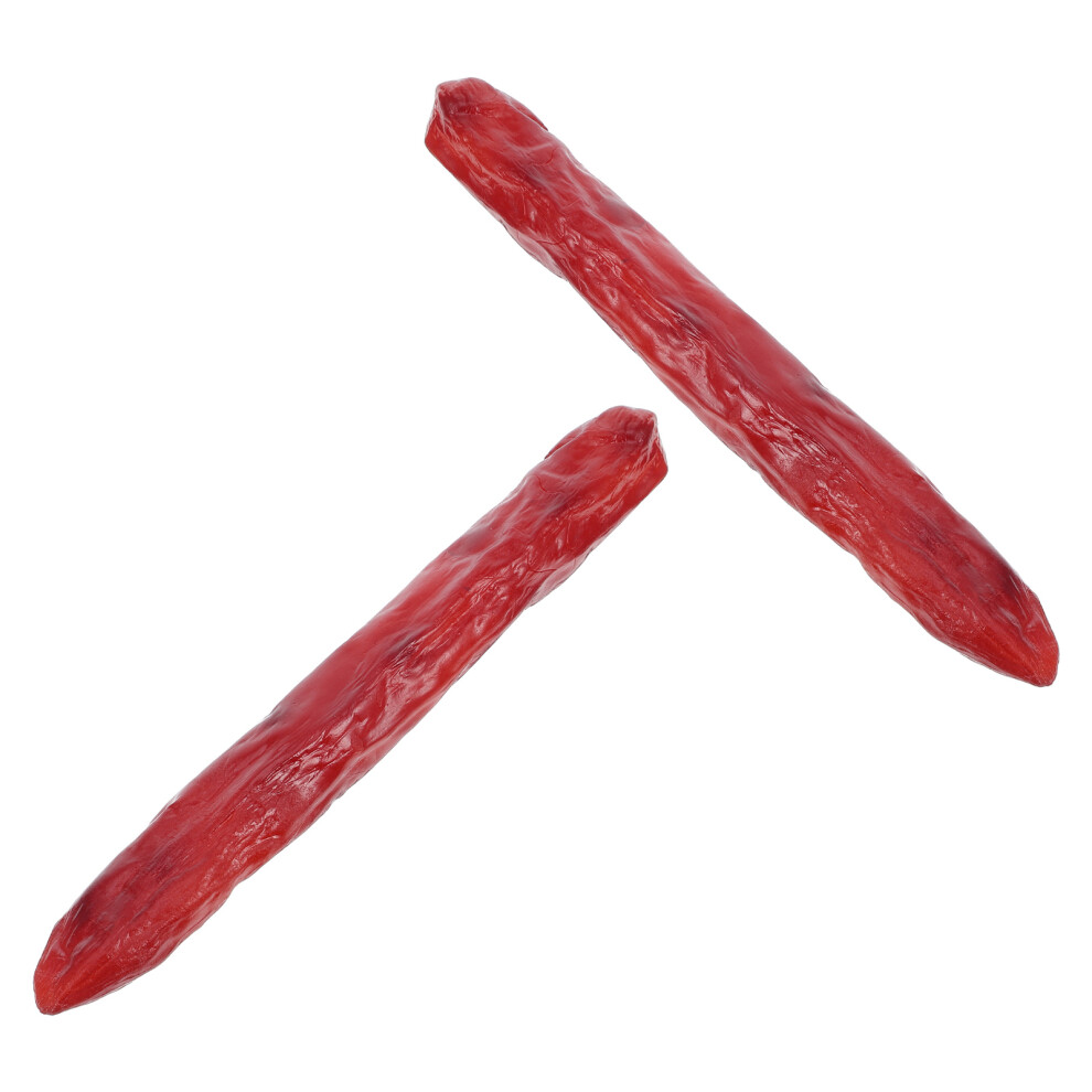 2Pcs Realistic Artificial Sausage Food Model For Kitchen Photography 3314107697269