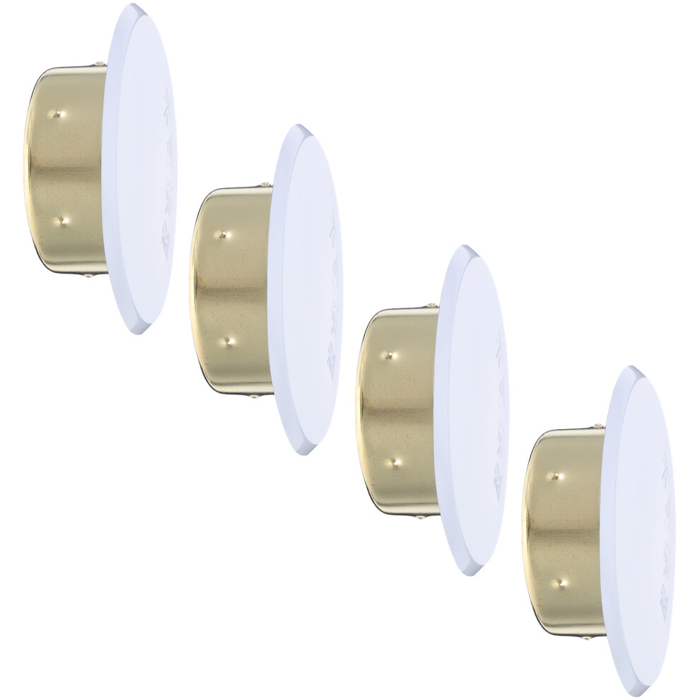 4Pcs Fire Sprinkler Covers Flat Round Ceiling Cap Residential Commercial 3314107627839