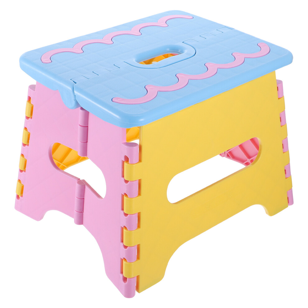 1Pc Folding Step Stool Plastic Portable Cartoon Design-image-OPC-PKTGQ25-NEW