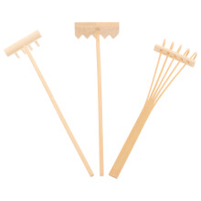 3 Pcs Mini Rakes For Zen Garden Sand Bamboo Tabletop Meditation Decor