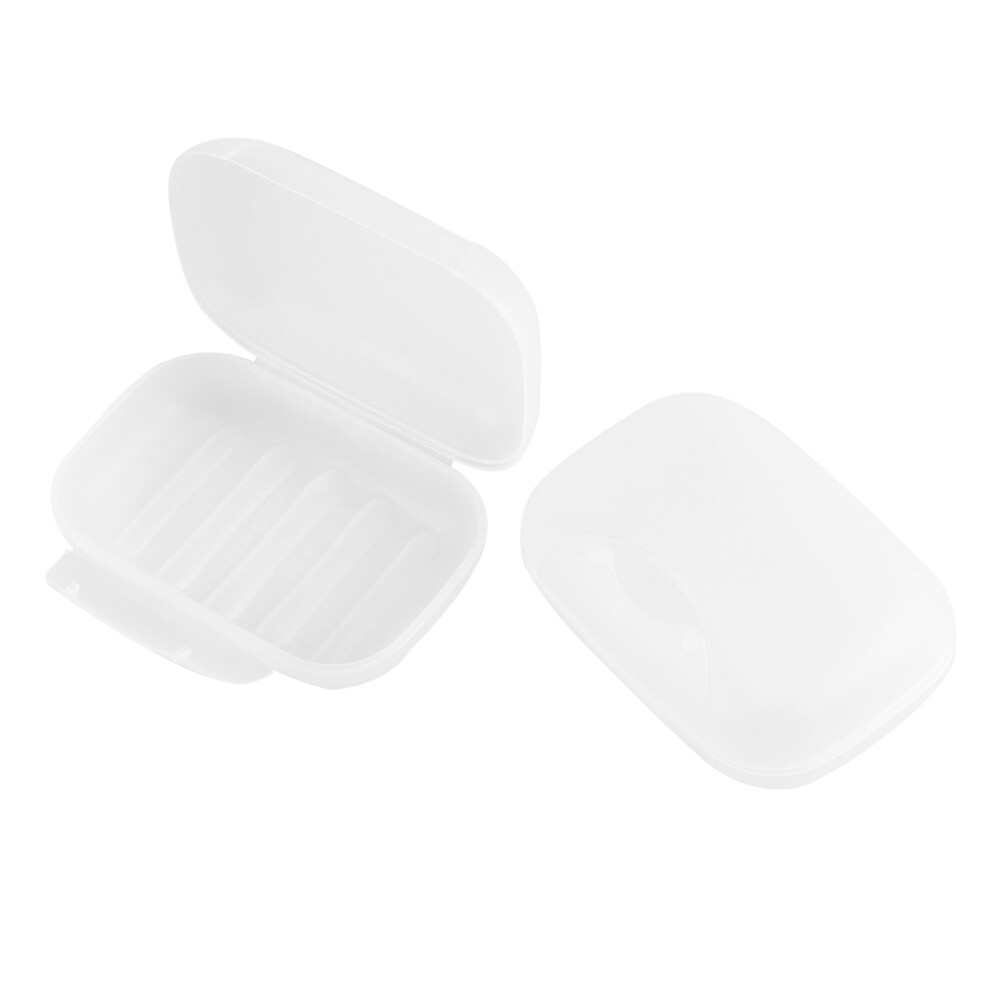 Creative Portable Soap Dish Box Holder Travel Case Sealed Size L White-image-OPC-PKTGQDZ-NEW
