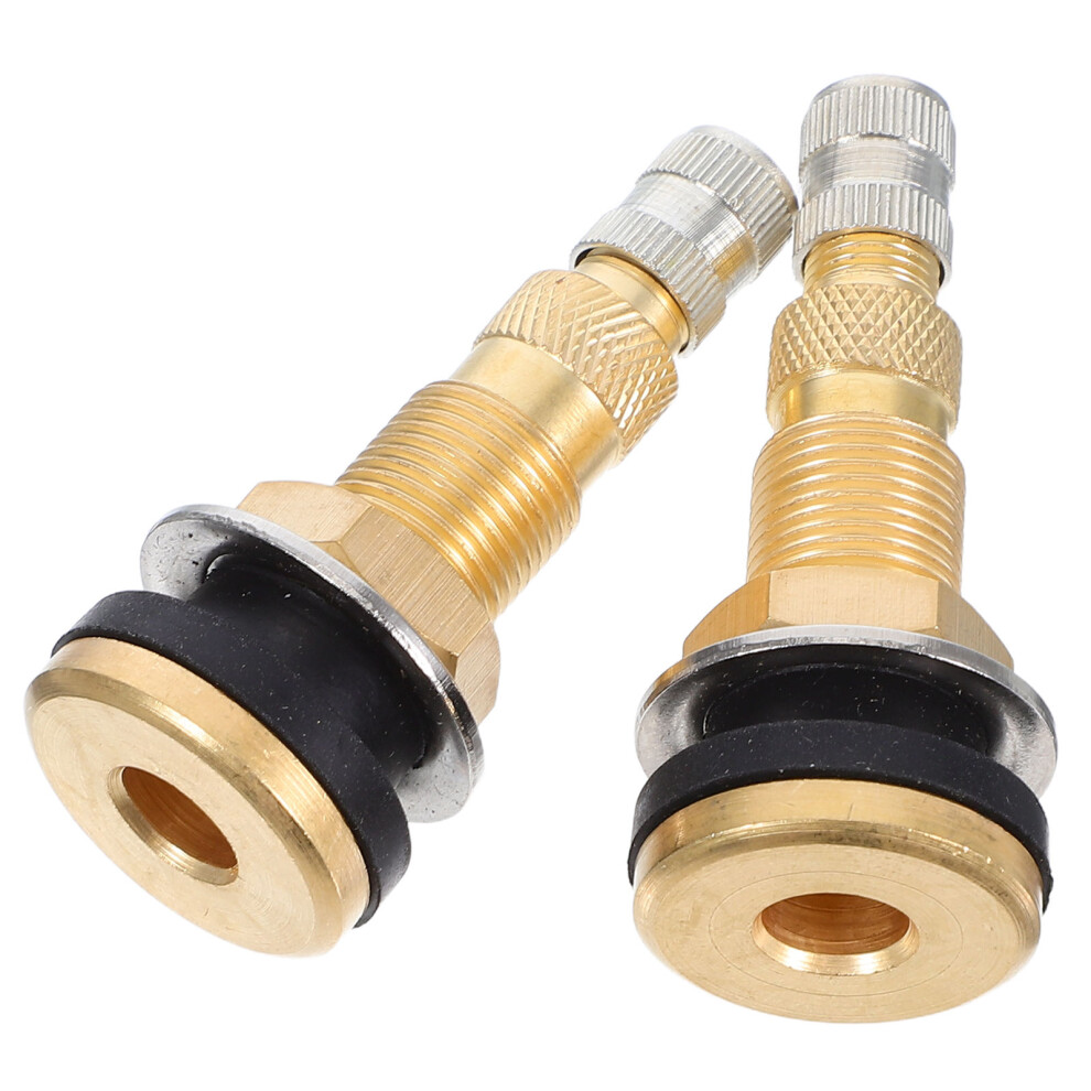 2Pcs Heavy Duty Metal Tire Valve Stems For Tubeless Trucks Tractors 3314107688786