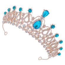 Girls Metal Crown Hair Jewelry Rhinestone Tiara For Birthday Party