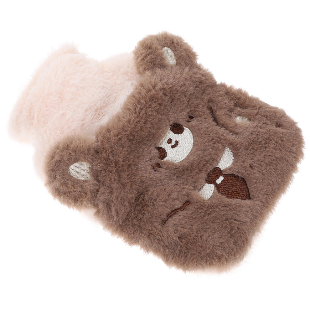 Artibetter Cartoon Plush Hot Water Bottle With Detachable Cover For Warmth
