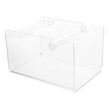 adjustable acrylic sticker roll holder with 3-disk storage for labels