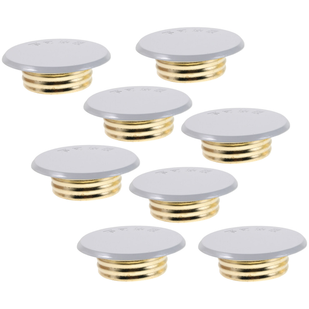 8Pcs White Fire Sprinkler Covers Iron Plastic Concealed Ceiling Plates 3314107698518