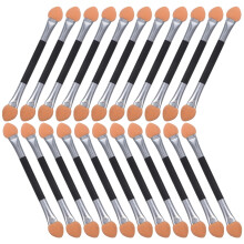 24Pcs Disposable Eyeshadow Brushes With Sponge Sticks Applicators