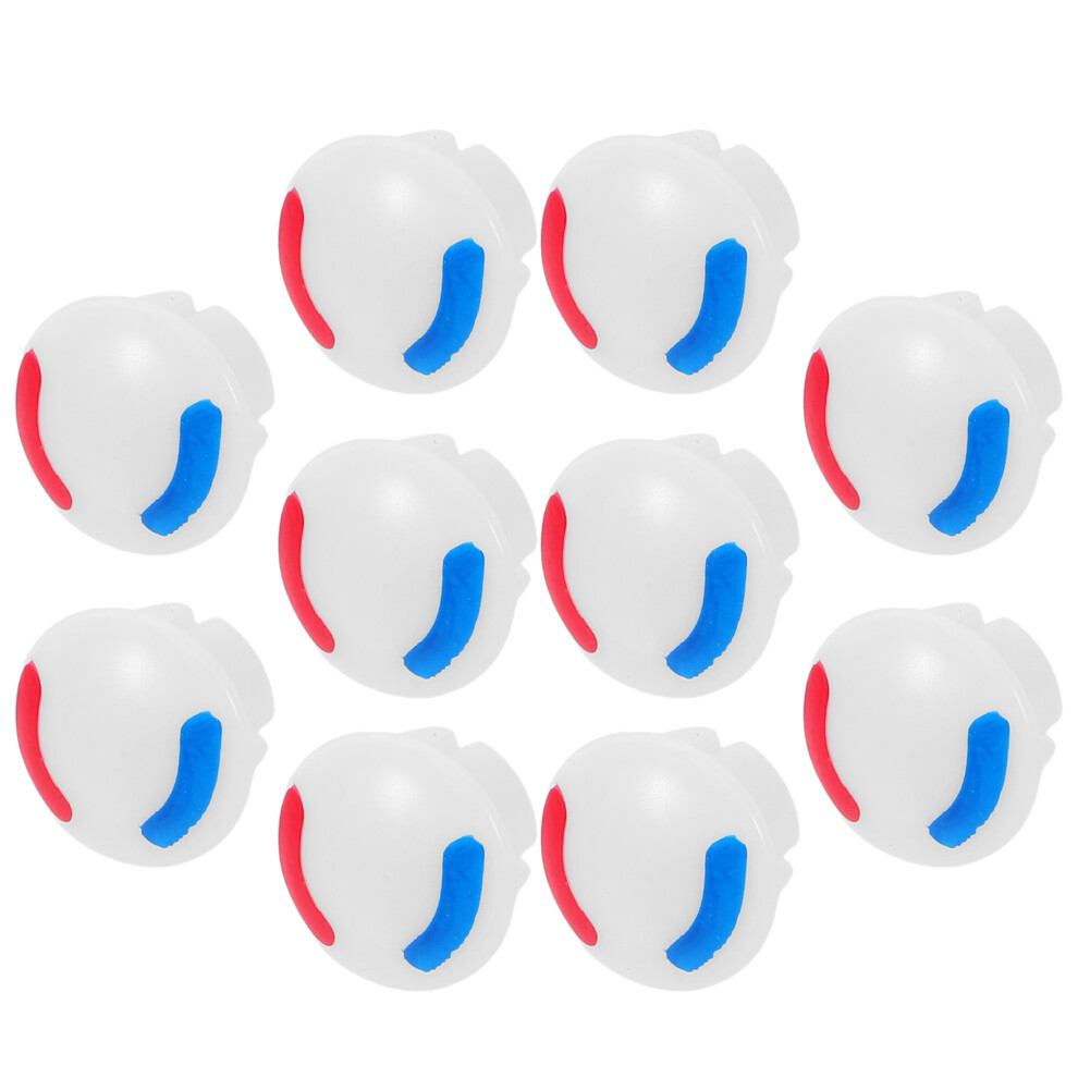 10Pcs Plastic Red And Blue Hot Cold Water Labels For Faucets And Sinks 3314207529422