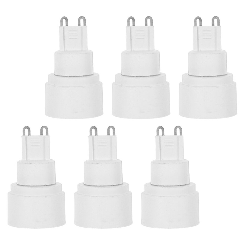 6Pcs G9 To E14 Bulb Adapter Heat-Resistant Holder For Easy Installation 3314207529552