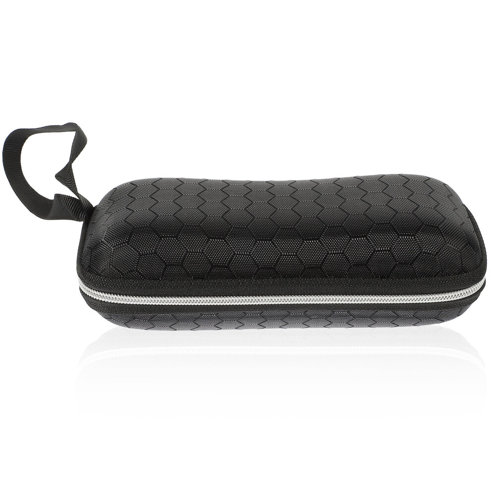 Totority Black 1Pc Zipper Eyeglasses Case Honeycomb Eva Box For Sunglasses