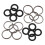10 Sets Impact Wrench Socket Retainer Rings With O Ring 9