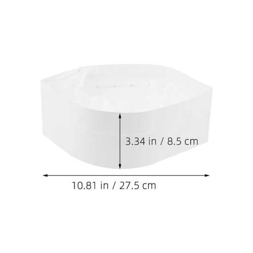 50Pièces Chapeaux Chef Papier Jetables Blancs Cuisine 1