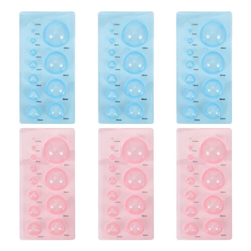 6Pcs DIY Paper Quilling Moulds Assorted Color ABS 3D Craft Tools