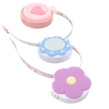 3Pcs Cute Mini Tape Measure for Body & DIY Portable Plastic PVC
