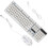wired white gaming keyboard and mouse kit with colorful backlight 1