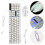 wired white gaming keyboard and mouse kit with colorful backlight 7