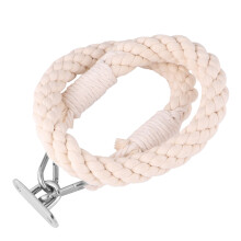 nautisch touw toiletrolhouder met handdoekrek en metalen accessoires