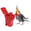 1 Set Conure Toy Color Sorting Bin Bird Teaching Tool Box Parrot Toy 8