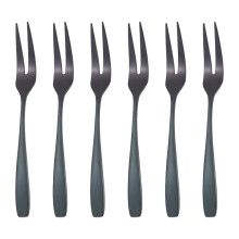 6Pcs Stainless Steel Mini Cake Forks For Dessert Fruit Salad Party