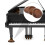 3Pcs Black Walnut Wood Piano Caster Cups Solid Wood Floor Mats 10